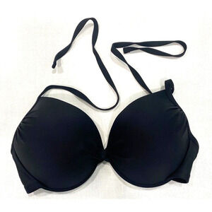 Xhilaration Women's Black Bikini Top, Size D/DD